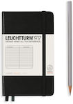 Leuchtturm1917 Caiet A6 Cu dungi Negru 4001.0503.15