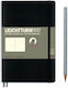 Leuchtturm1917 Notebook 123 Sheets B6 with Blank Pages Black