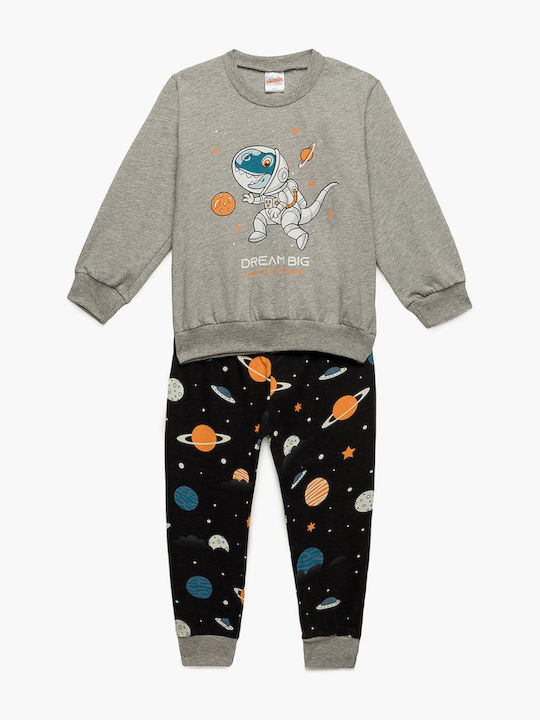 Minerva Pijama pentru copii De iarnă Gri Dream Big