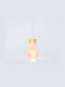 Eurolamp Christmas Glass Pink Battery Candlestick 15x9cm 2pcs