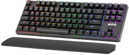 Marvo KG947 Gaming Tastatură Mecanică Tenkeyless cu Custom Blue comutatoare și iluminare RGB (Engleză US)