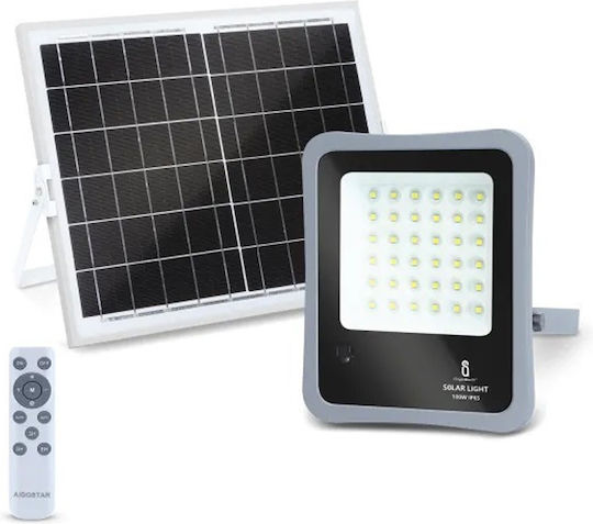 Aigostar Στεγανός Ηλιακός Προβολέας LED 100W Ψυχρό Λευκό 6500K IP65