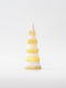 Christmas Decorative Illuminated Glass Tree 8.5cm IP20 Battery Gold