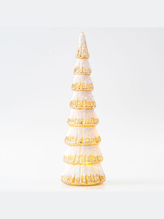 Christmas Decorative Illuminated Glass Tree 8.5cm IP20 Battery Gold