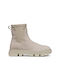 Geox Leder Damen Knöchelstiefel Beige