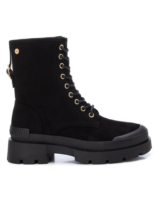 Xti Suede Γυναικεία Αρβυλάκια Μαύρα