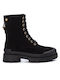 Suede Women's Ankle Boots Black