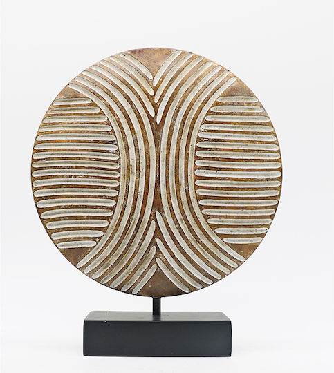 Zaros Διακοσμητικό Χώρου από Ξύλο 7x30x30cm