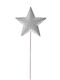 Iliadis Plastic Christmas Decorative Pendant Star 6x26cm Silver