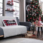 Teoran Christmas Decorative Pillow Rectangular Red 35x60pcs