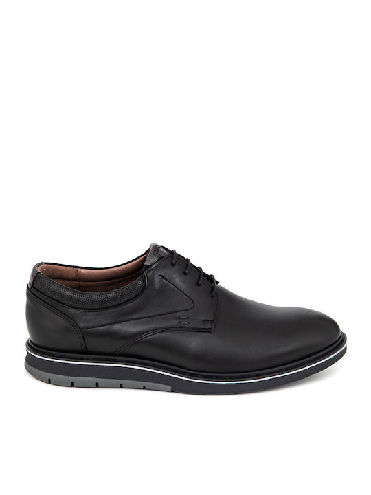 Damiani Δερμάτινα Ανδρικά Casual Παπούτσια Μαύρα