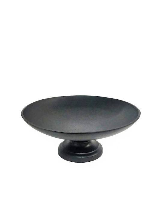 Zaros Decorative Bowl Black 39x39x15cm