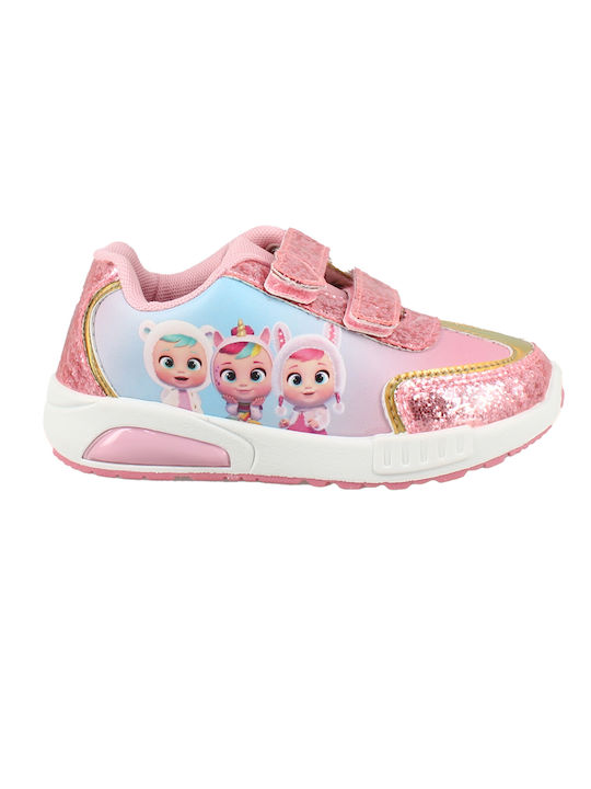 Arnetta Παιδικά Sneakers με Φωτάκια Ροζ
