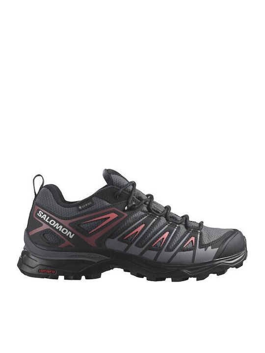 Salomon X Ultra Pioneer Gtx Γυναικεία Ορειβατικά Παπούτσια Αδιάβροχα με Μεμβράνη Gore-Tex Μαύρα