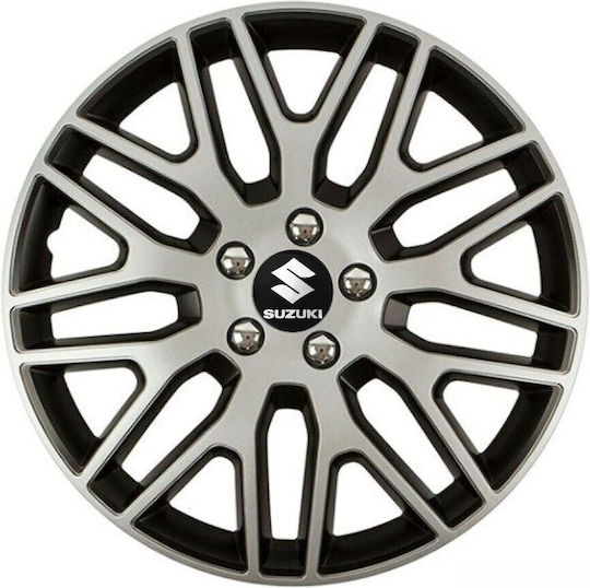 Versaco Set Capace De Roți Auto Dakar Nc Compatibilitate Suzuki 4 Bucăți 13 Argintii/Argintii