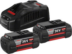 Bosch Starter Set Set Baterii 36V 6Ah cu Încărcător 36V