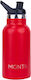 Montii Kids Stainless Steel Thermos Water Bottle Red