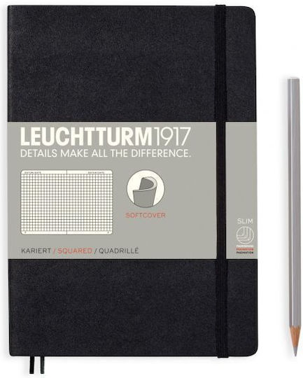 Leuchtturm1917 Notebook A5 Squared Black 310337