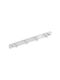 Bronze Art Wall-Mounted Bathroom Hook with 4 Positions ​26x3cm Inox Silver