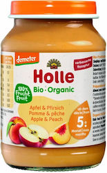 Holle Fruit puree Apple & Peach with Flavor Apple & Peach for 5+ Months 190gr