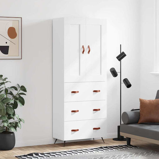Βιβλιοθήκη Λευκή 69.5x34x180εκ.