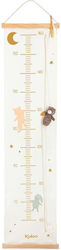 Kaloo Fabric Kids Growth Height Chart Beige