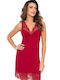 Donna Winter Women's Nightdress Red