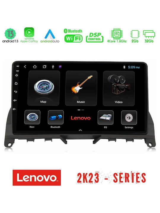 Lenovo Car-Audiosystem für Mercedes-Benz C Klasse 2007-2011 (WiFi/GPS) mit Touchscreen 9"