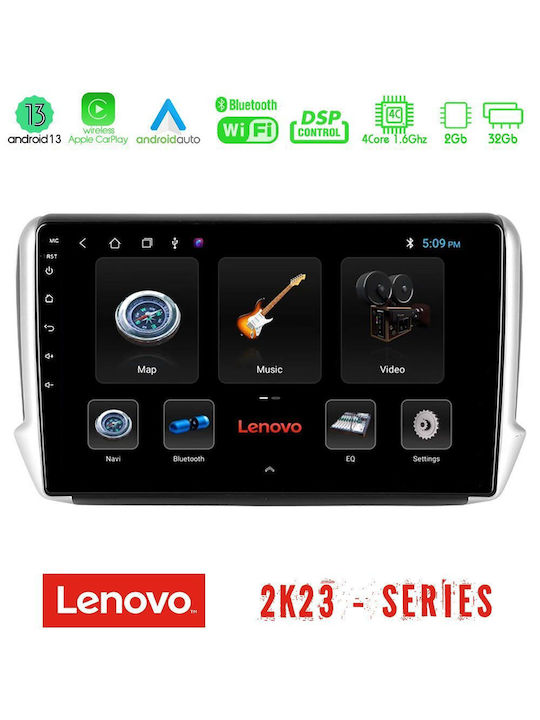 Lenovo Car-Audiosystem für Peugeot 208 / 2008 (Bluetooth/WiFi/GPS)