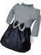 Kinderkleid Langärmelig Geprüft Schwarz