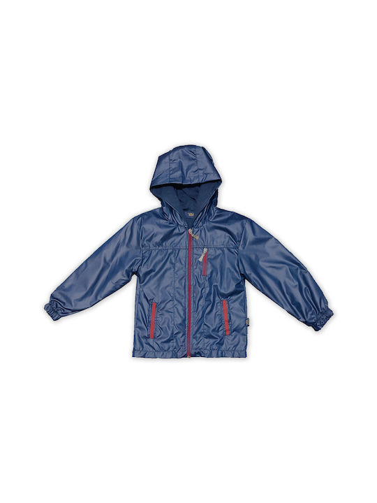 Else Windproof Boys Casual Jacket Navy Blue with Ηood