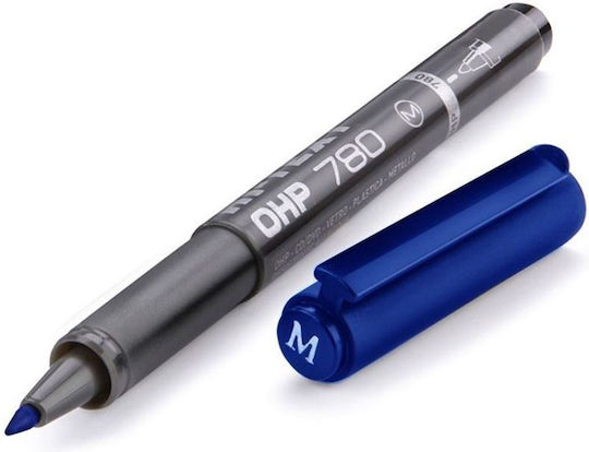 Etafelt Hi-Text Μαρκαδόρος Διαφανειών Blue 0.8mm