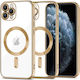 Tech-Protect Magshine Back Cover Silicone Gold ...