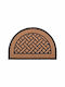 Ankor Semicircular Rubber Doormat Brown 40x60cm