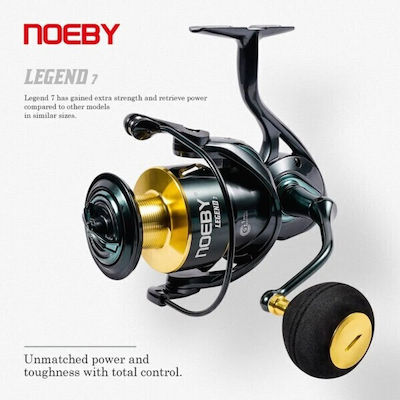 Noeby Legend Left Handed Fishing Reel for Casting, Eging, Inchiku, Shore Jigging, Vertical and Trolling με Αμφιδέξιο Χερούλι