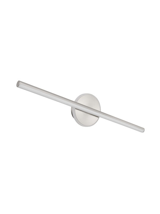 Globo Lighting Φωτιστικό Μπάνιου με Ενσωματωμένο LED και Φυσικό Λευκό Φως Ασημί