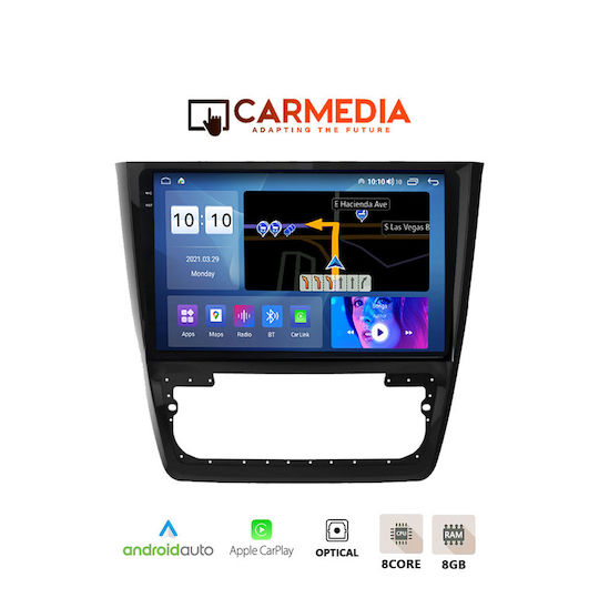 Carmedia Car Audio System for Skoda Yeti 2014+ (Bluetooth/USB/WiFi/GPS/Apple-Carplay/Android-Auto) with Touch Screen 10.36"
