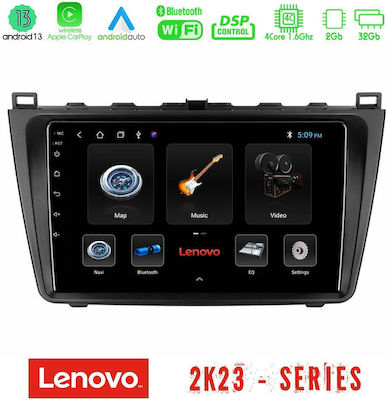 Lenovo Car-Audiosystem für Mazda 6 2008-2012 (Bluetooth/USB/WiFi/GPS/Android-Auto) mit Touchscreen 9"