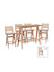 Dining Room Winslow 7pcs 120x45cm