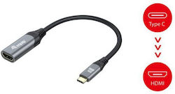 Equip 133492 USB-C Мъжки в HDMI Женски