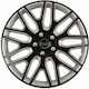 Versaco Car Hubcap Set Dakar Nc with Opel Emblem 14" 4pcs Black
