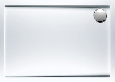 Sirene Rectangular Acrylic Shower White Extra Flat 100x70x5.5cm