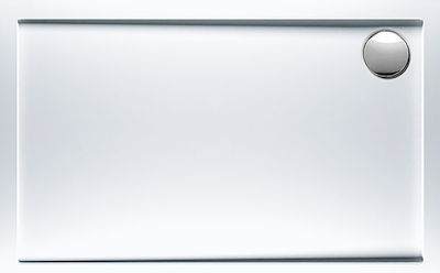 Sirene Extra Flat Ακρυλική Ντουζιέρα 120x80cm Λευκή