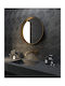 Round Bathroom Mirror Led Touch made of Stainless Steel 60x60cm Gray