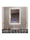 Rectangular Bathroom Mirror Led Touch with Bluetooth 50x90cm