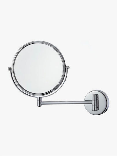 Geesa R5304-100 Oglindă Rotundă de Mărire din Metal 20x20cm Argintie