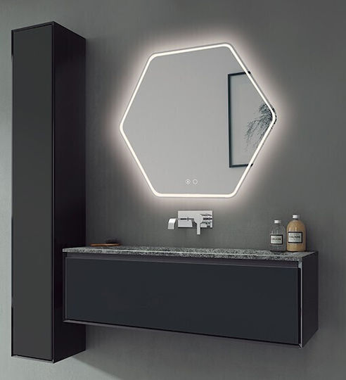 Ebir Iluminacion Καθρέπτης Μπάνιου Led Αφής 75x75cm