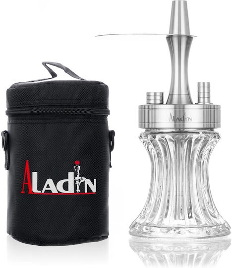Aladin Ναργιλές 2 Go Alu Μονός Ασημί 23cm