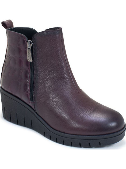 Valeria's Leather Women's Ankle Boots Platform ...