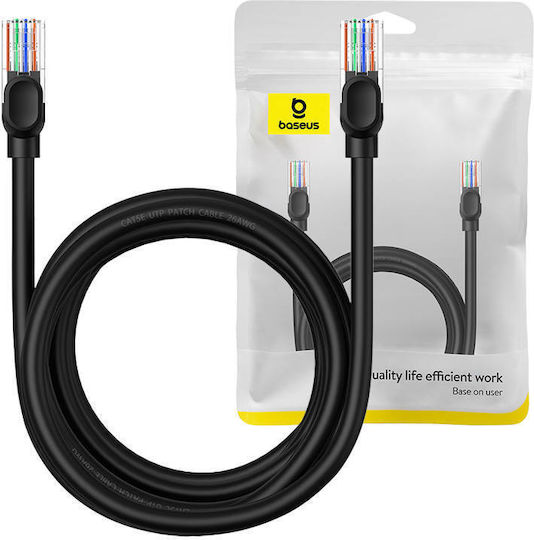 Baseus U/UTP Cat.5 Cablu de rețea Ethernet 3m Negru 1buc